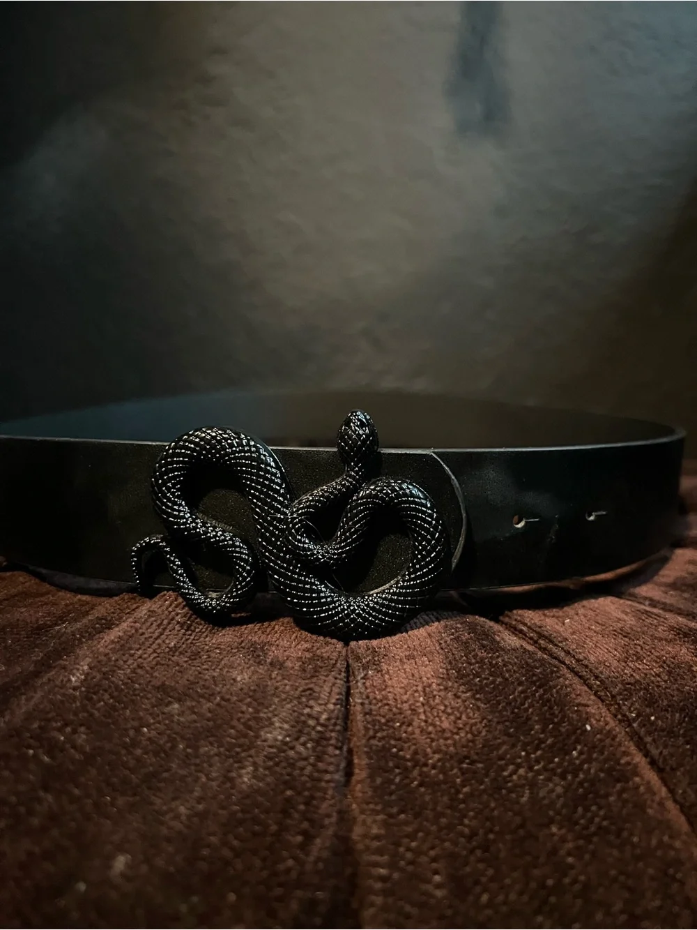 Black Snake Buckle Belt